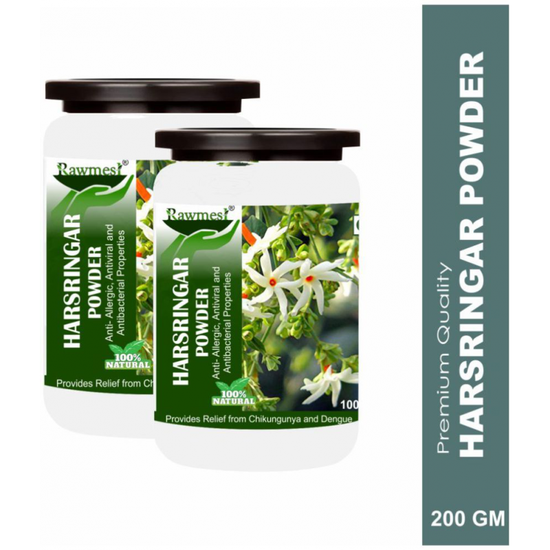 rawmest Harshringar/ Parijat/ Night Jasmine Leaf Powder 200 gm Pack Of 2