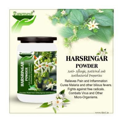 rawmest Harshringar/ Parijat/ Night Jasmine Leaf Powder 200 gm Pack Of 2