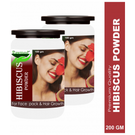 rawmest Hibiscus Flower For Face Pack & Hair Powder 200 gm Pack Of 2