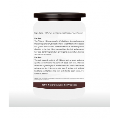 rawmest Hibiscus For Face Pack & Hair Growth Powder 100 gm Pack Of 1