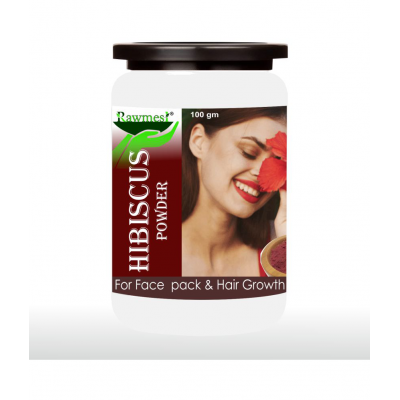 rawmest Hibiscus For Face Pack & Hair Growth Powder 200 gm Pack Of 2