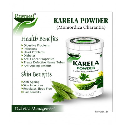 rawmest Karela Powder 300 gm Pack of 3