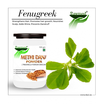 rawmest Methi Dana | Fenugreek Seeds |Methi Seed Powder 500 gm Pack Of 5