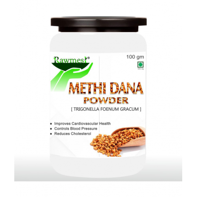 rawmest Methi Dana, Fenugreek Seeds, Methi Powder 300 gm Pack of 3