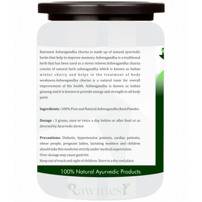 rawmest Organic Ashwagandha Pack of 2 Powder 200 gm Pack Of 2
