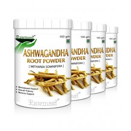rawmest Organic Ashwagandha Pack of 4 Powder 400 gm