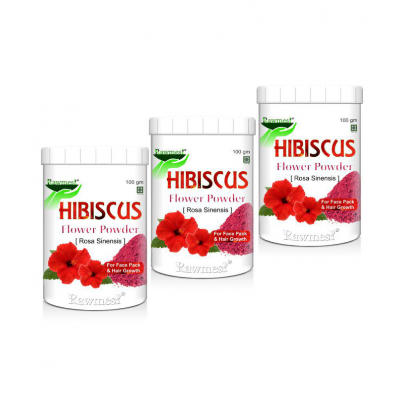 rawmest Organic Hibiscus Powder 300 gm Pack of 3