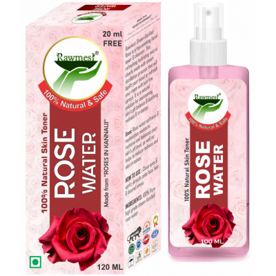 rawmest Premium Rose Glow Toner ( Gulab Jal) Liquid 360 ml Pack of 3