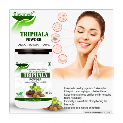rawmest Triphala ( Amla, Baheda, Harad) For Skin Powder 500 gm