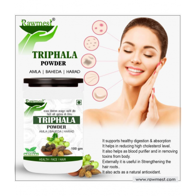 rawmest Triphala Amla, Harad, Baheda For Face Powder 200 gm Pack Of 2