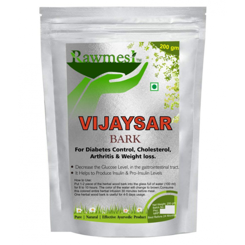 rawmest Vijaysar Bark 200 gm