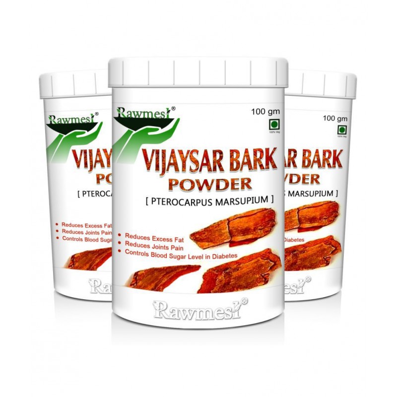 rawmest Vijaysar Bark Powder 300 gm Pack of 3