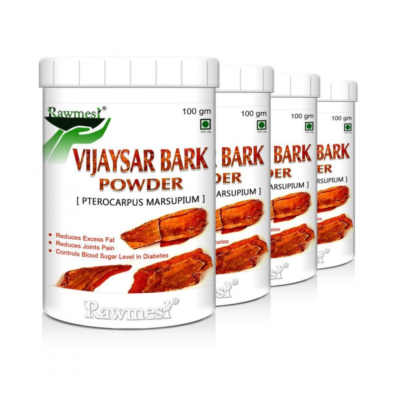 rawmest Vijaysar Bark Powder 400 gm Pack Of 4
