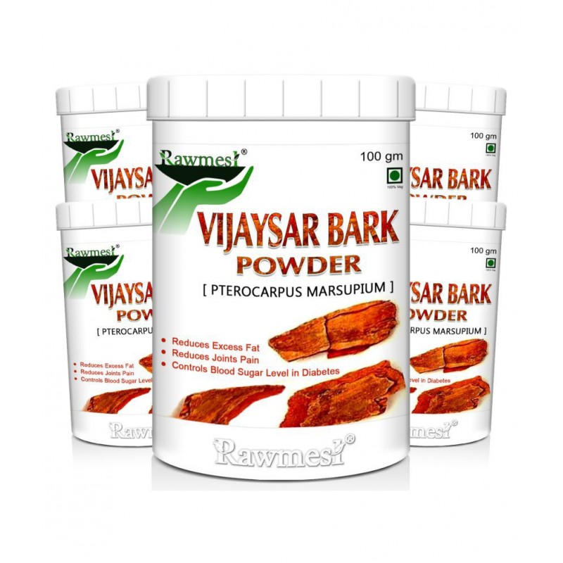 rawmest Vijaysar Bark Powder 500 gm Pack Of 5