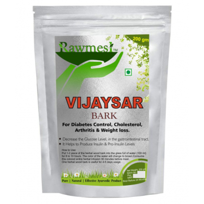 rawmest Vijaysar Wood Bark 400 gm