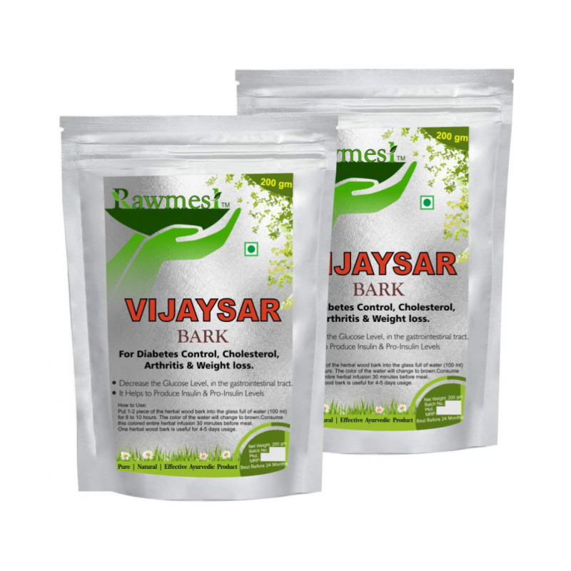 rawmest Vijaysar Wood Bark 400 gm
