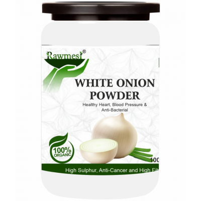 rawmest White Onion ( Safed Pyaaz) For Hart Powder 100 gm Pack Of 1