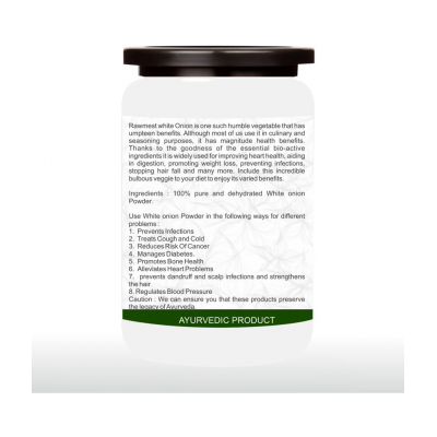 rawmest White Onion (Safed Pyaaz) For Hart Powder 200 gm Pack Of 2