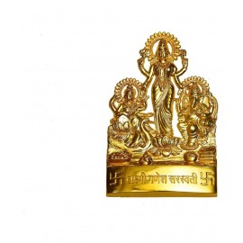 rudradivine Lakshmi Ganesha Saraswati Brass Idol