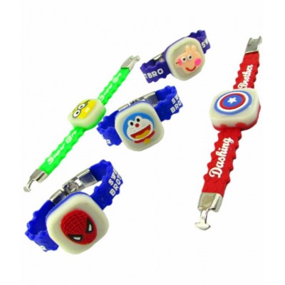 thriftkart Kids Rakhi Assorted 2pc Kids Favourite Character Led Band rakhi Pack of 2