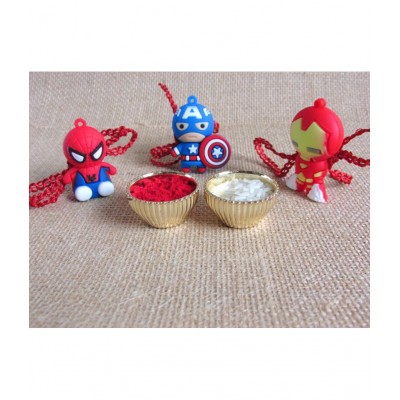 thriftkart Kids Rakhi Multicolour 3PC avengers Character Rakhi