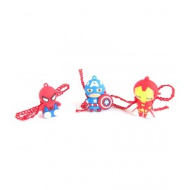 thriftkart Kids Rakhi Multicolour 3PC avengers Character Rakhi