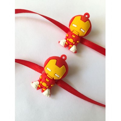 thriftkart Kids Rakhi Orange iron man Rakhi Combo of 2PC Pack of 2