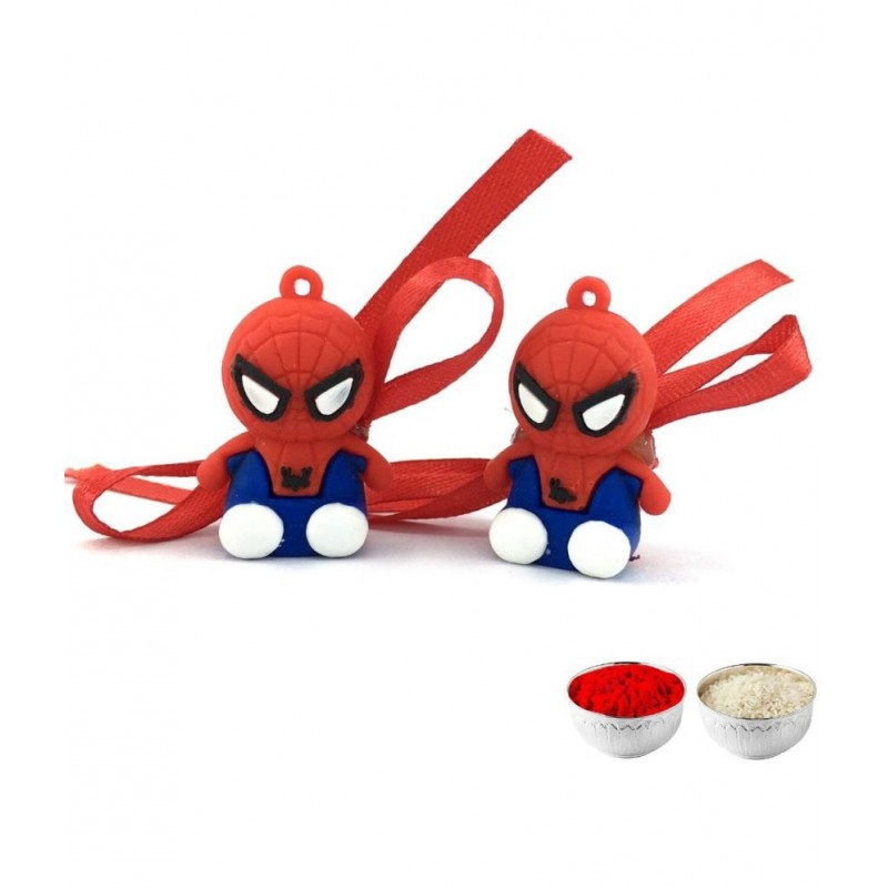 thriftkart Kids Rakhi Red Spiderman Rakhi Rakhi Combo of 2PC Pack of 2