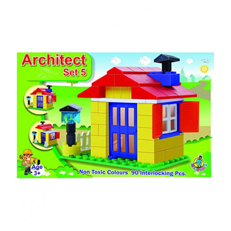 toyztrend Architect Set 5. 90 Pieces Building Blocks for Young Builders who Wants to Create Big Empires.