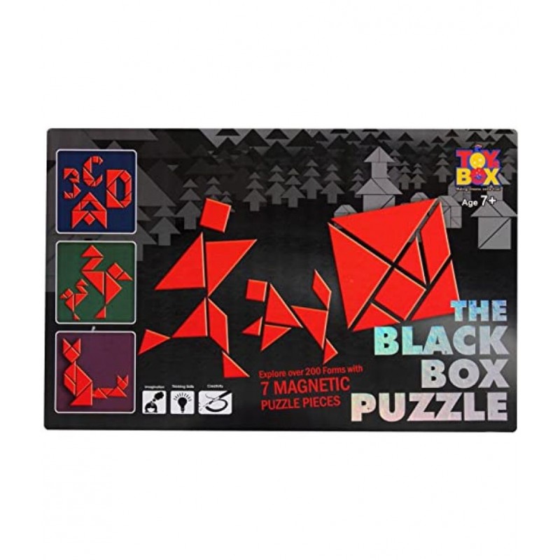 toyztrend creative the black box magnetic tangram puzzle to enhance imagination and thinking skills of kids-Multi color