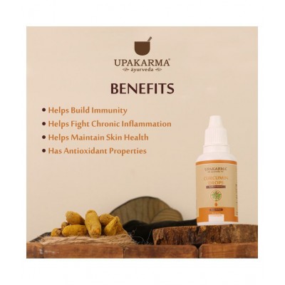 upakarma ayurveda Curcumin Drops Ayurvedic to Immunity Liquid 30 ml Pack Of 1
