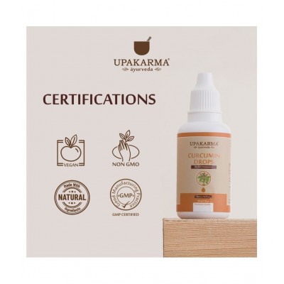 upakarma ayurveda Curcumin Drops Ayurvedic to Immunity Liquid 30 ml Pack Of 1