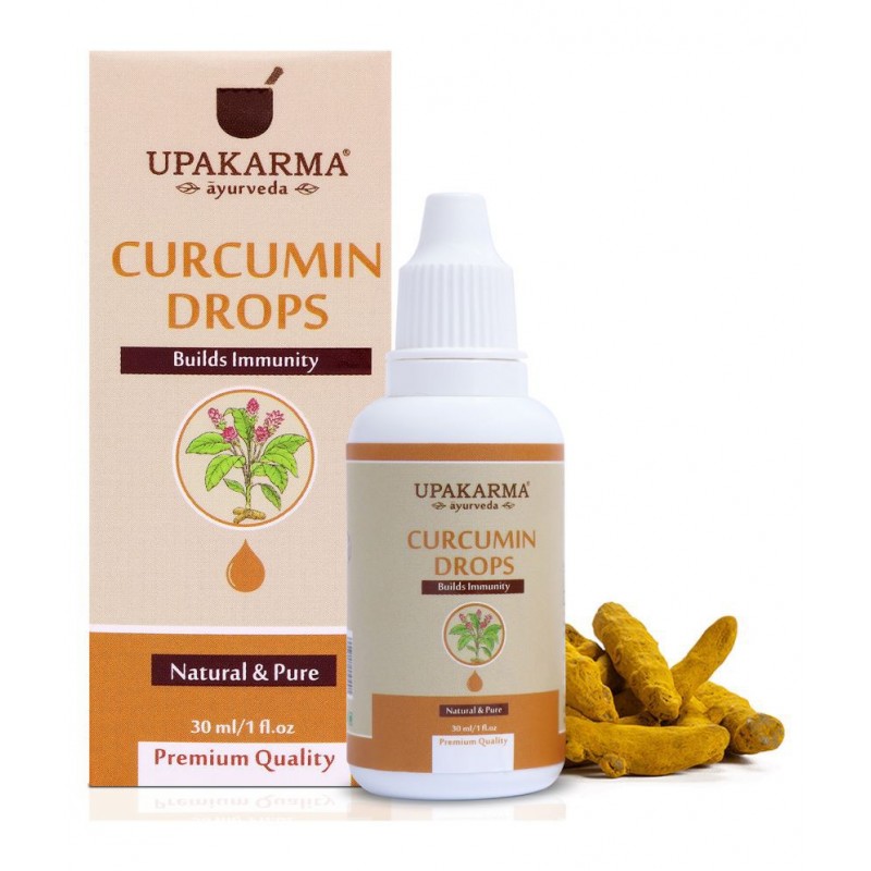 upakarma ayurveda Curcumin Drops Ayurvedic to Immunity Liquid 30 ml Pack Of 1