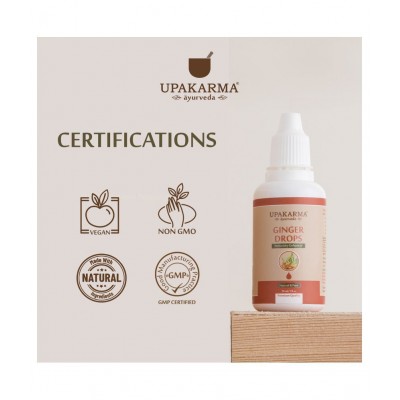 upakarma ayurveda Ginger Drops Ayurvedic Drops to Immunity Liquid 30 ml Pack Of 1