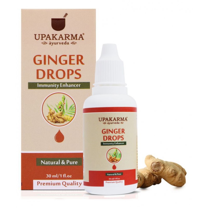 upakarma ayurveda Ginger Drops Ayurvedic Drops to Immunity Liquid 30 ml Pack Of 1