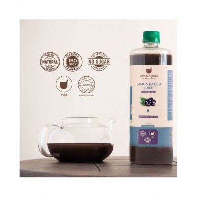 upakarma ayurveda Jamun Karela Juice Health Drink Liquid 1 l Natural
