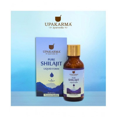 upakarma ayurveda Raw Shilajit/Shilajeet Liquid - 30ml Syrup