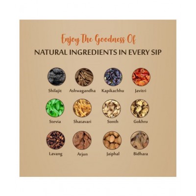upakarma ayurveda Shilajit Tea with Shilajit,12 Plus Ayurvedic to Boost Immunity Pack of 20 Sachet 20 no.s Natural Tablets