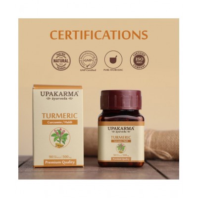 upakarma ayurveda Turmeric Boost Immunity and Strength Capsule 90 no.s Pack Of 1