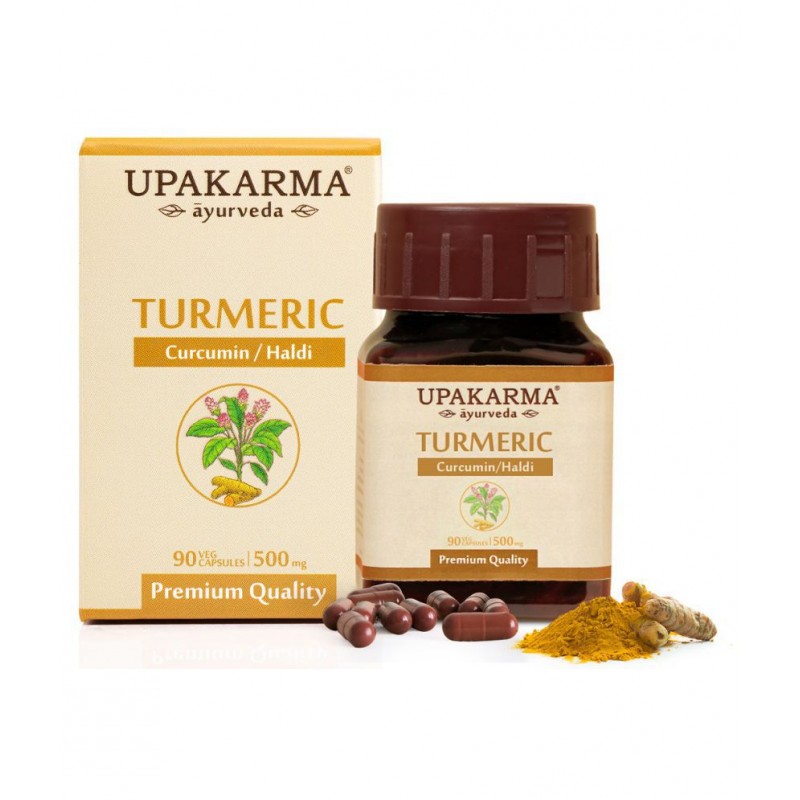upakarma ayurveda Turmeric Boost Immunity and Strength Capsule 90 no.s Pack Of 1