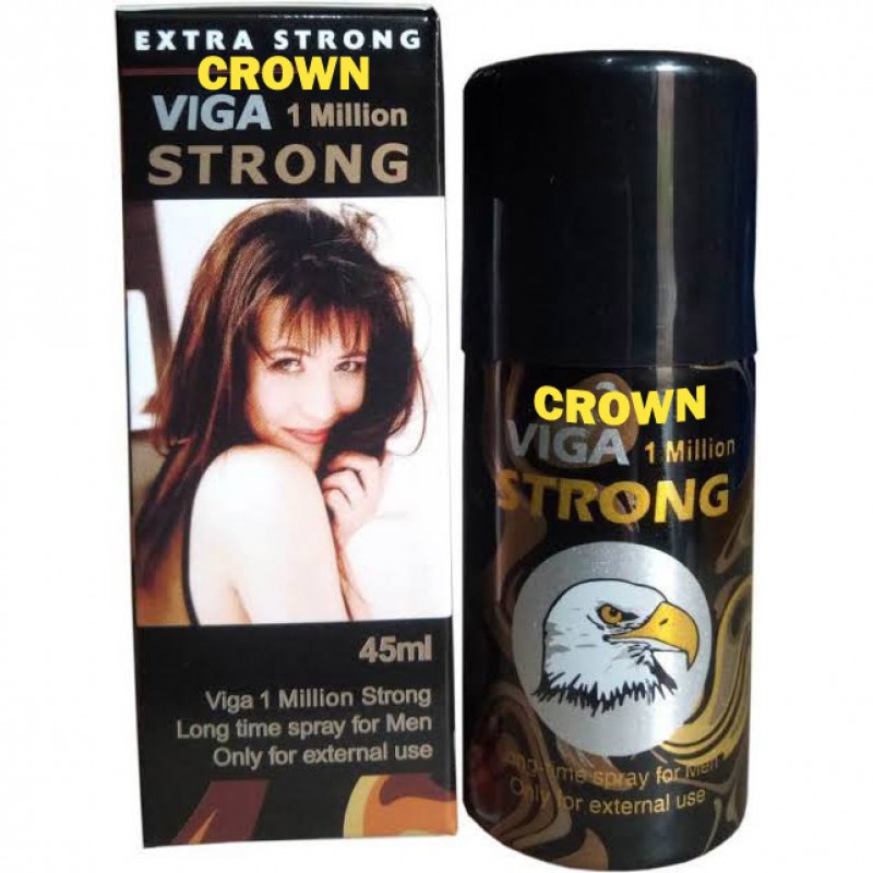 CROWN VIGA 1 Million strong Delay Spray for Men, with Vitamin E to Increase Power 45ml