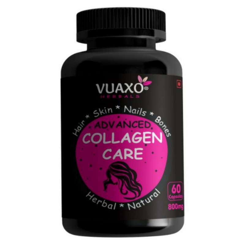 vuaxo Advanced Collagen Care Hair Skin Nails Joint Bones Capsule 60 no.s
