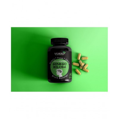 vuaxo Advanced Ginkgo Biloba Focus Memory Brain Booster Capsule 60 no.s
