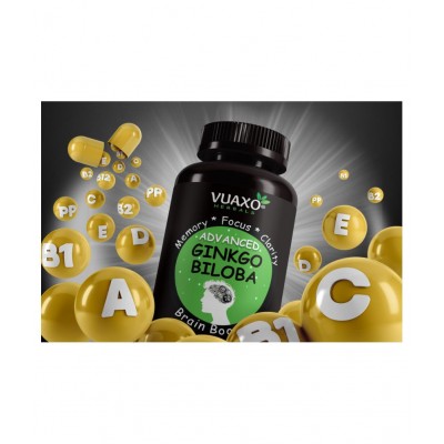 vuaxo Advanced Ginkgo Biloba Focus Memory Brain Booster Capsule 60 no.s