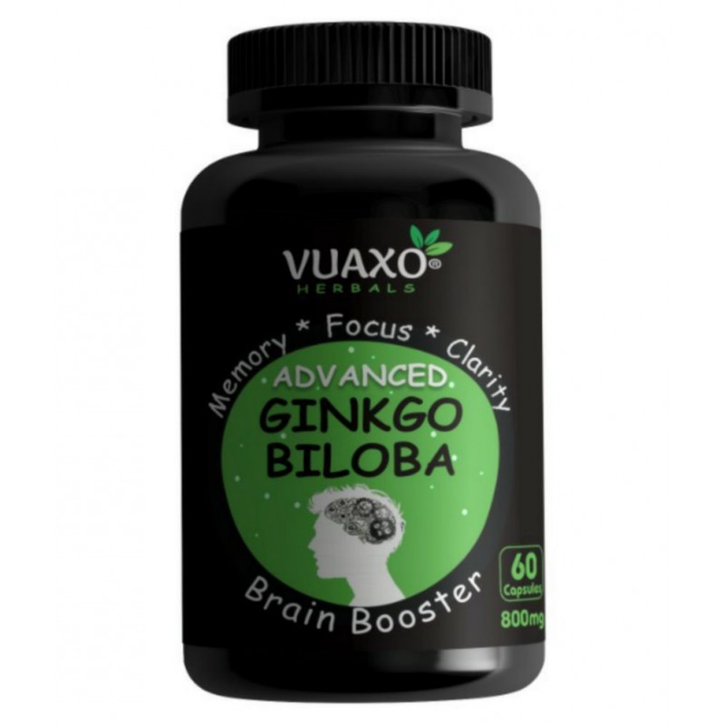vuaxo Advanced Ginkgo Biloba Focus Memory Brain Booster Capsule 60 no.s