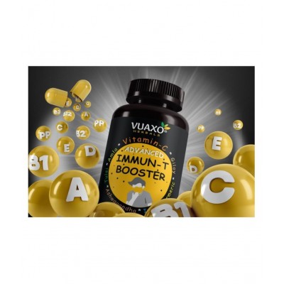 vuaxo Advanced Immun-T Booster Vitamin C Tulsi Giloy Capsule 60 no.s