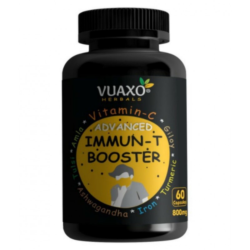 vuaxo Advanced Immun-T Booster Vitamin C Tulsi Giloy Capsule 60 no.s