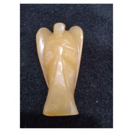 yellow citrine natural agate stone angel