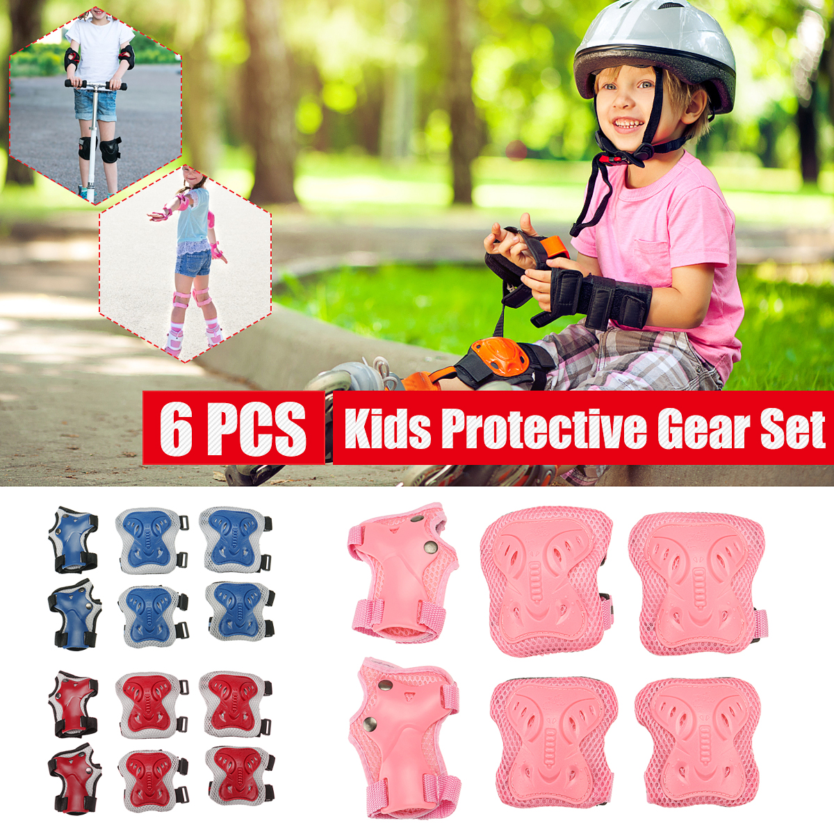 6PCS-Set-Adult-Children-KneeElbowWrist-Pads-Protective-Gears-for-Skateboard-Bicycle-Ice-Inline-Rolle-1796809