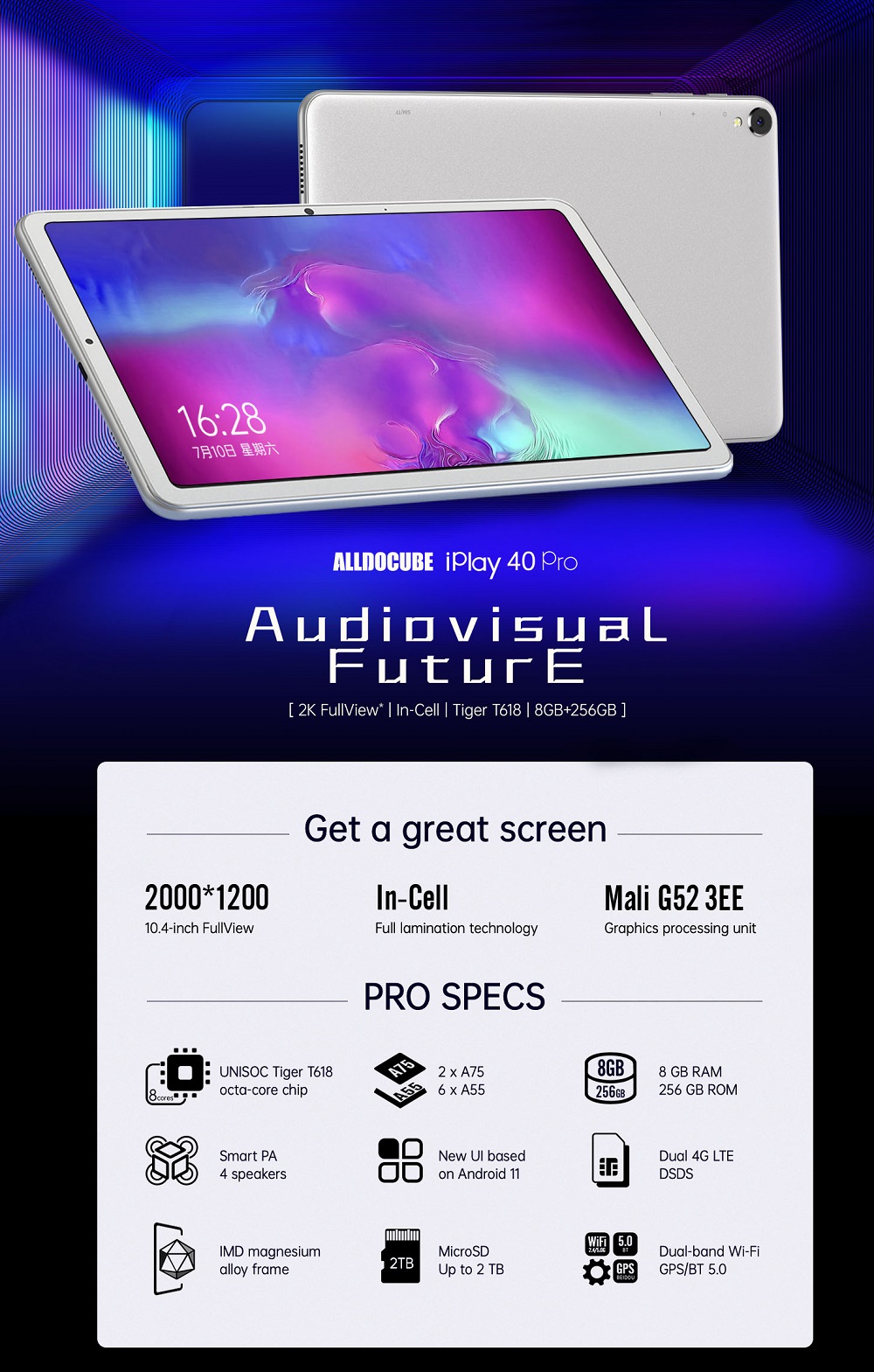 Alldocube-iPlay-40-Pro-UNISOC-T618-Octa-Core-8GB-RAM-256GB-ROM-4G-LTE-104-Inch-2K-Screen-Android-11--1878232